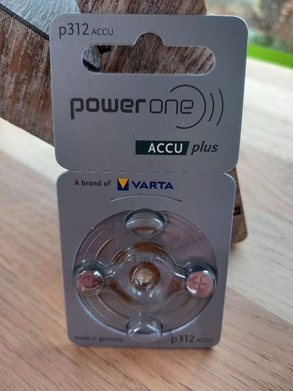 Hörgeräte Akku p312 power one „accu plus“