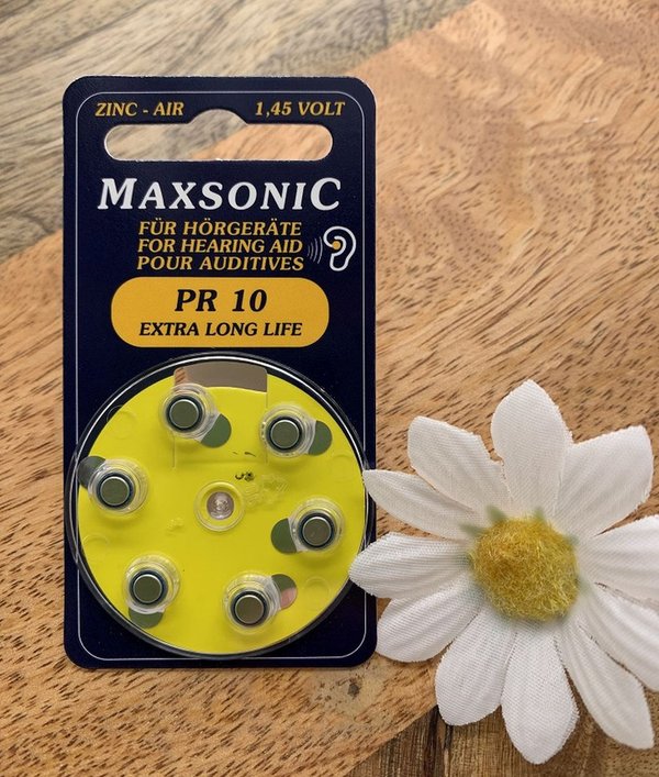 Maxsonic Hörgerätebatterien 10