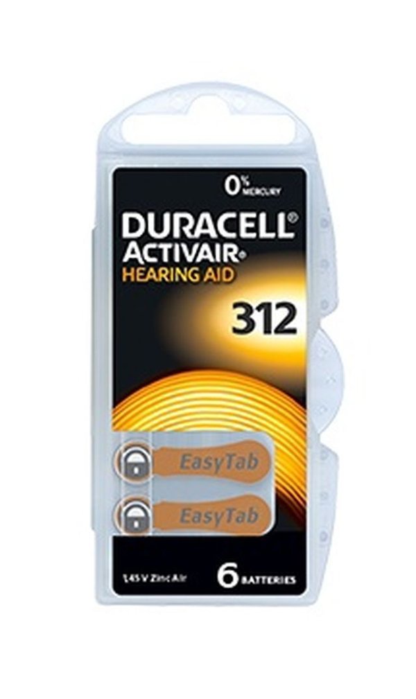 Duracell Activair® 312 Hörgerätebatterien
