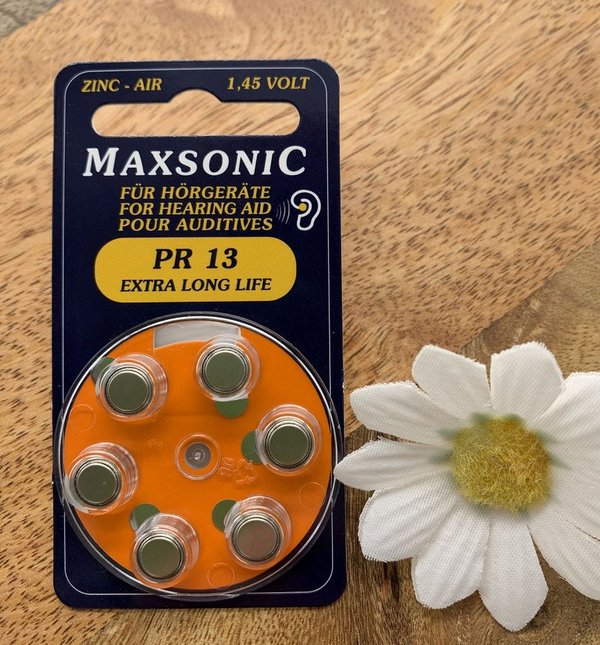 Maxsonic Hörgerätebatterien 13
